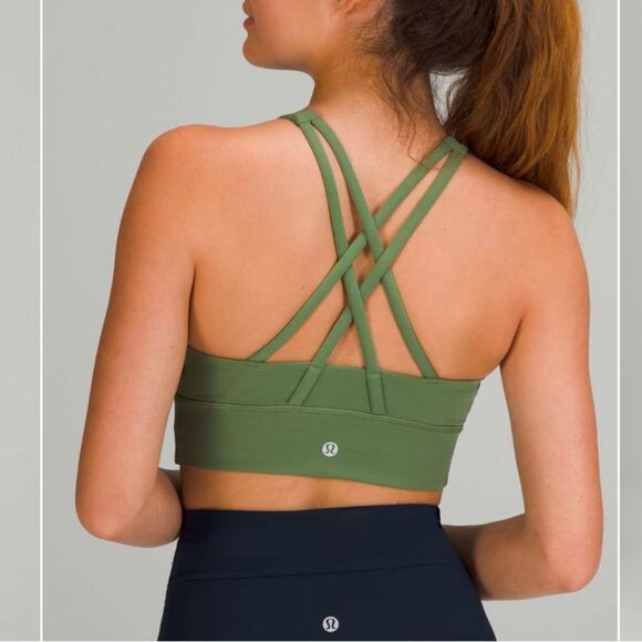 lululemon athletica Other - Lululemon Energy Bra High-Neck Longline *Medium Support, B–D Cups
Green Twill
